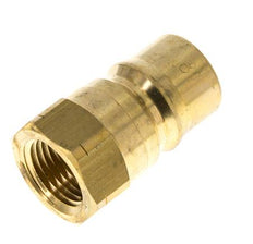 Brass DN 12.5 Hydraulic Coupling Plug 1/2 inch Female NPT Threads ISO 7241-1 B D 23.5mm