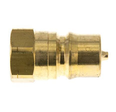 Brass DN 12.5 Hydraulic Coupling Plug 1/2 inch Female NPT Threads ISO 7241-1 B D 23.5mm