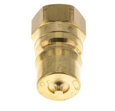 Brass DN 12.5 Hydraulic Coupling Plug 1/2 inch Female NPT Threads ISO 7241-1 B D 23.5mm