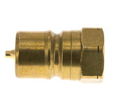Brass DN 20 Hydraulic Coupling Plug 3/4 inch Female NPT Threads ISO 7241-1 B D 31.4mm