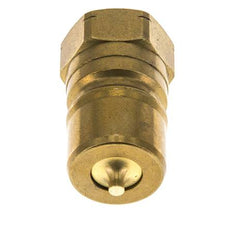 Brass DN 20 Hydraulic Coupling Plug 3/4 inch Female NPT Threads ISO 7241-1 B D 31.4mm