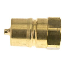 Brass DN 25 Hydraulic Coupling Plug 1 inch Female NPT Threads ISO 7241-1 B D 37.8mm