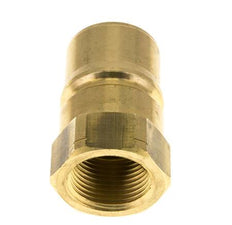 Brass DN 25 Hydraulic Coupling Plug 1 inch Female NPT Threads ISO 7241-1 B D 37.8mm