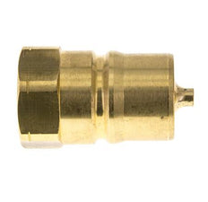 Brass DN 25 Hydraulic Coupling Plug 1 inch Female NPT Threads ISO 7241-1 B D 37.8mm