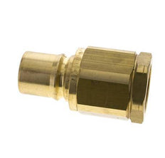 Brass DN 40 Hydraulic Coupling Plug 1 1/2 inch Female NPT Threads ISO 7241-1 B D 44.5mm