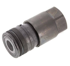 Steel DN 12.5 Flat Face Hydraulic Socket G 3/4 inch Female Threads ISO 16028 D 24.5mm
