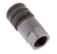 Steel DN 19 Flat Face Hydraulic Socket G 1 inch Female Threads ISO 16028 D 30mm