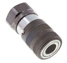 Steel DN 25 Flat Face Hydraulic Socket G 1 1/4 inch Female Threads ISO 16028 D 36mm
