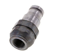 Steel DN 10 Flat Face Hydraulic Plug G 3/8 inch Female Threads ISO 16028 D 19.7mm