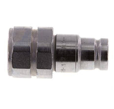 Steel DN 10 Flat Face Hydraulic Plug G 1/2 inch Female Threads ISO 16028 D 19.7mm