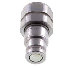 Steel DN 10 Flat Face Hydraulic Plug G 1/2 inch Female Threads ISO 16028 D 19.7mm