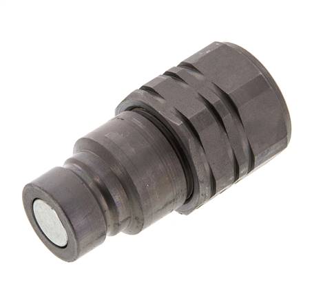 Steel DN 12.5 Flat Face Hydraulic Plug G 1/2 inch Female Threads ISO 16028 D 24.5mm