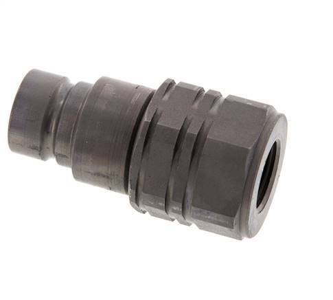 Steel DN 12.5 Flat Face Hydraulic Plug G 1/2 inch Female Threads ISO 16028 D 24.5mm