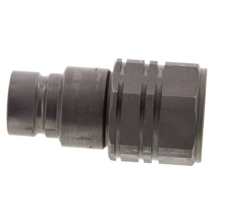 Steel DN 12.5 Flat Face Hydraulic Plug G 1/2 inch Female Threads ISO 16028 D 24.5mm