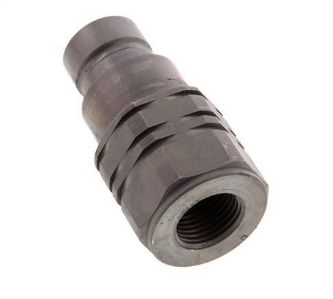 Steel DN 12.5 Flat Face Hydraulic Plug G 1/2 inch Female Threads ISO 16028 D 24.5mm