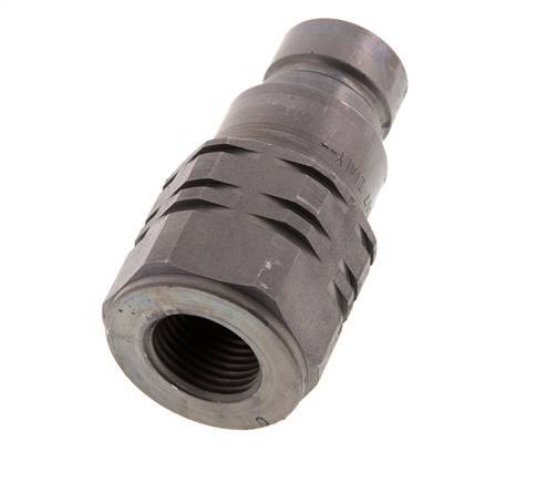 Steel DN 12.5 Flat Face Hydraulic Plug G 1/2 inch Female Threads ISO 16028 D 24.5mm