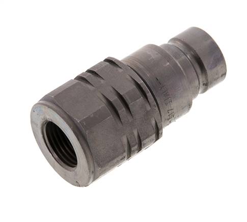 Steel DN 12.5 Flat Face Hydraulic Plug G 1/2 inch Female Threads ISO 16028 D 24.5mm