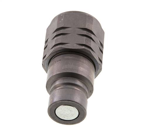 Steel DN 12.5 Flat Face Hydraulic Plug G 1/2 inch Female Threads ISO 16028 D 24.5mm