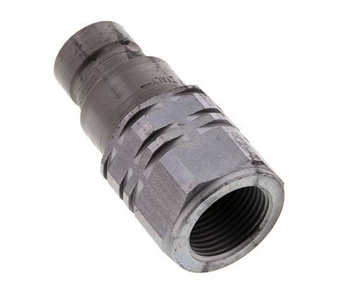 Steel DN 12.5 Flat Face Hydraulic Plug G 3/4 inch Female Threads ISO 16028 D 24.5mm