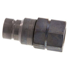 Steel DN 19 Flat Face Hydraulic Plug G 3/4 inch Female Threads ISO 16028 D 30mm