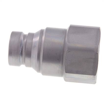 Steel DN 25 Flat Face Hydraulic Plug G 1 1/4 inch Female Threads ISO 16028 D 36mm