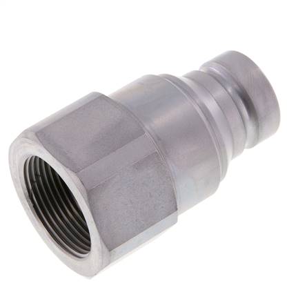 Steel DN 40 Flat Face Hydraulic Plug G 2 inch Female Threads D 72.9mm