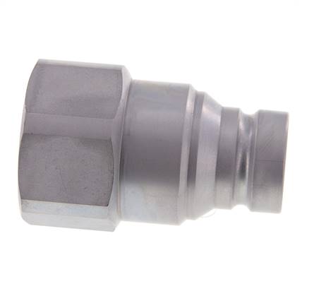 Steel DN 40 Flat Face Hydraulic Plug G 2 inch Female Threads D 72.9mm