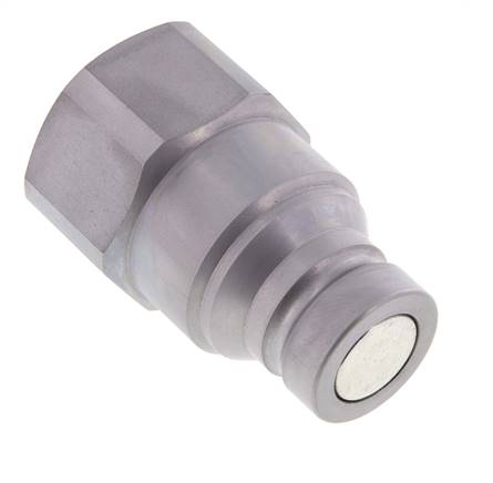 Steel DN 40 Flat Face Hydraulic Plug G 2 inch Female Threads D 72.9mm