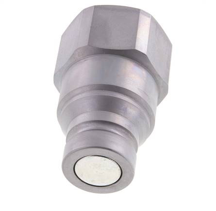 Steel DN 40 Flat Face Hydraulic Plug G 2 inch Female Threads D 72.9mm