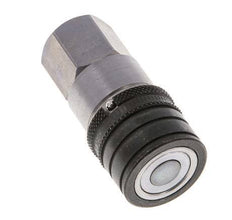 Steel DN 6.3 Flat Face Hydraulic Socket G 1/4 inch Female Threads ISO 16028 CEJN D 16.2mm