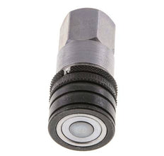 Steel DN 6.3 Flat Face Hydraulic Socket G 1/4 inch Female Threads ISO 16028 CEJN D 16.2mm