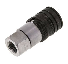 Steel DN 10 Flat Face Hydraulic Socket G 3/8 inch Female Threads ISO 16028 CEJN D 19.7mm