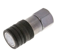 Steel DN 10 Flat Face Hydraulic Socket G 1/2 inch Female Threads ISO 16028 CEJN D 19.7mm
