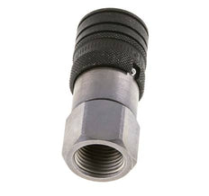 Steel DN 10 Flat Face Hydraulic Socket G 1/2 inch Female Threads ISO 16028 CEJN D 19.7mm