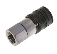 Steel DN 10 Flat Face Hydraulic Socket G 1/2 inch Female Threads ISO 16028 CEJN D 19.7mm