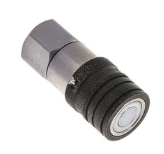 Steel DN 10 Flat Face Hydraulic Socket G 1/2 inch Female Threads ISO 16028 CEJN D 19.7mm