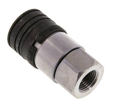 Steel DN 12.5 Flat Face Hydraulic Socket G 1/2 inch Female Threads ISO 16028 CEJN D 24.5mm