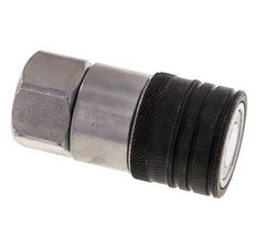 Steel DN 12.5 Flat Face Hydraulic Socket G 1/2 inch Female Threads ISO 16028 CEJN D 24.5mm