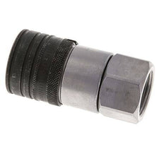 Steel DN 12.5 Flat Face Hydraulic Socket G 3/4 inch Female Threads ISO 16028 CEJN D 24.5mm