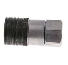 Steel DN 12.5 Flat Face Hydraulic Socket G 3/4 inch Female Threads ISO 16028 CEJN D 24.5mm