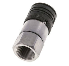 Steel DN 12.5 Flat Face Hydraulic Socket G 3/4 inch Female Threads ISO 16028 CEJN D 24.5mm