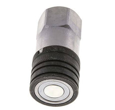 Steel DN 12.5 Flat Face Hydraulic Socket G 3/4 inch Female Threads ISO 16028 CEJN D 24.5mm
