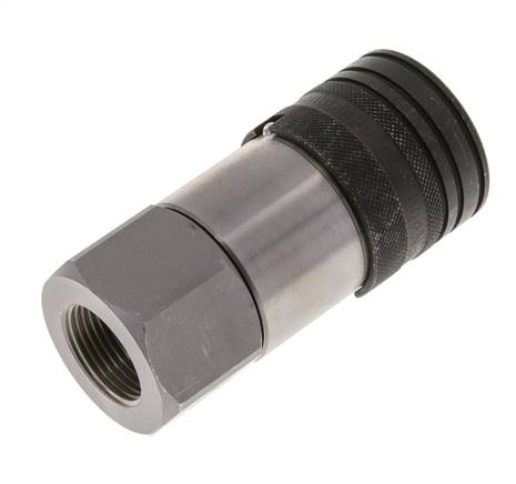Steel DN 19 Flat Face Hydraulic Socket G 3/4 inch Female Threads ISO 16028 CEJN D 30mm
