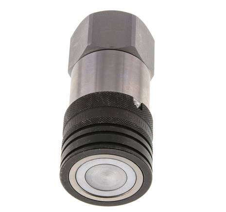 Steel DN 19 Flat Face Hydraulic Socket G 3/4 inch Female Threads ISO 16028 CEJN D 30mm