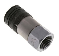 Steel DN 19 Flat Face Hydraulic Socket G 1 inch Female Threads ISO 16028 CEJN D 30mm
