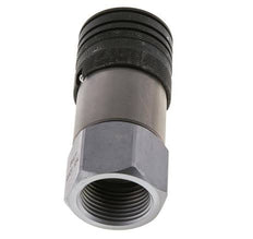 Steel DN 19 Flat Face Hydraulic Socket G 1 inch Female Threads ISO 16028 CEJN D 30mm