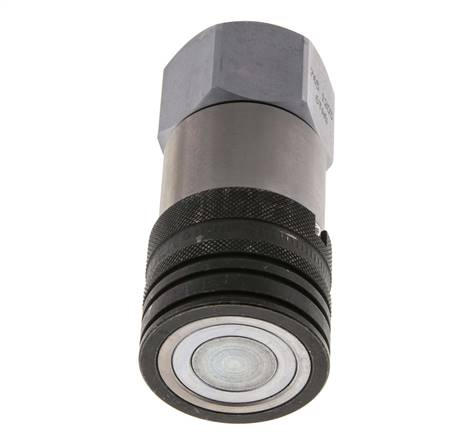 Steel DN 19 Flat Face Hydraulic Socket G 1 inch Female Threads ISO 16028 CEJN D 30mm