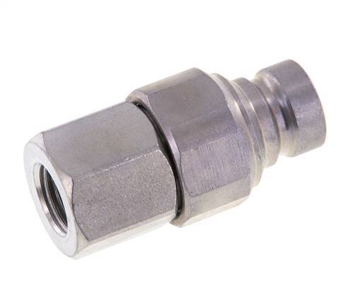 Steel DN 6.3 Flat Face Hydraulic Plug G 1/4 inch Female Threads ISO 16028 CEJN D 16.2mm