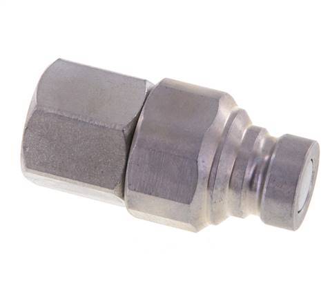 Steel DN 6.3 Flat Face Hydraulic Plug G 1/4 inch Female Threads ISO 16028 CEJN D 16.2mm