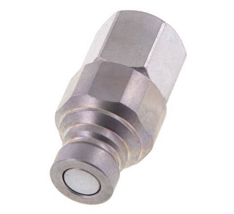 Steel DN 6.3 Flat Face Hydraulic Plug G 1/4 inch Female Threads ISO 16028 CEJN D 16.2mm
